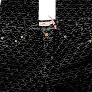 Vineyard Vines Women’s Whale Tail Printed Corduroy Jet Black Size 12 New wth Tag